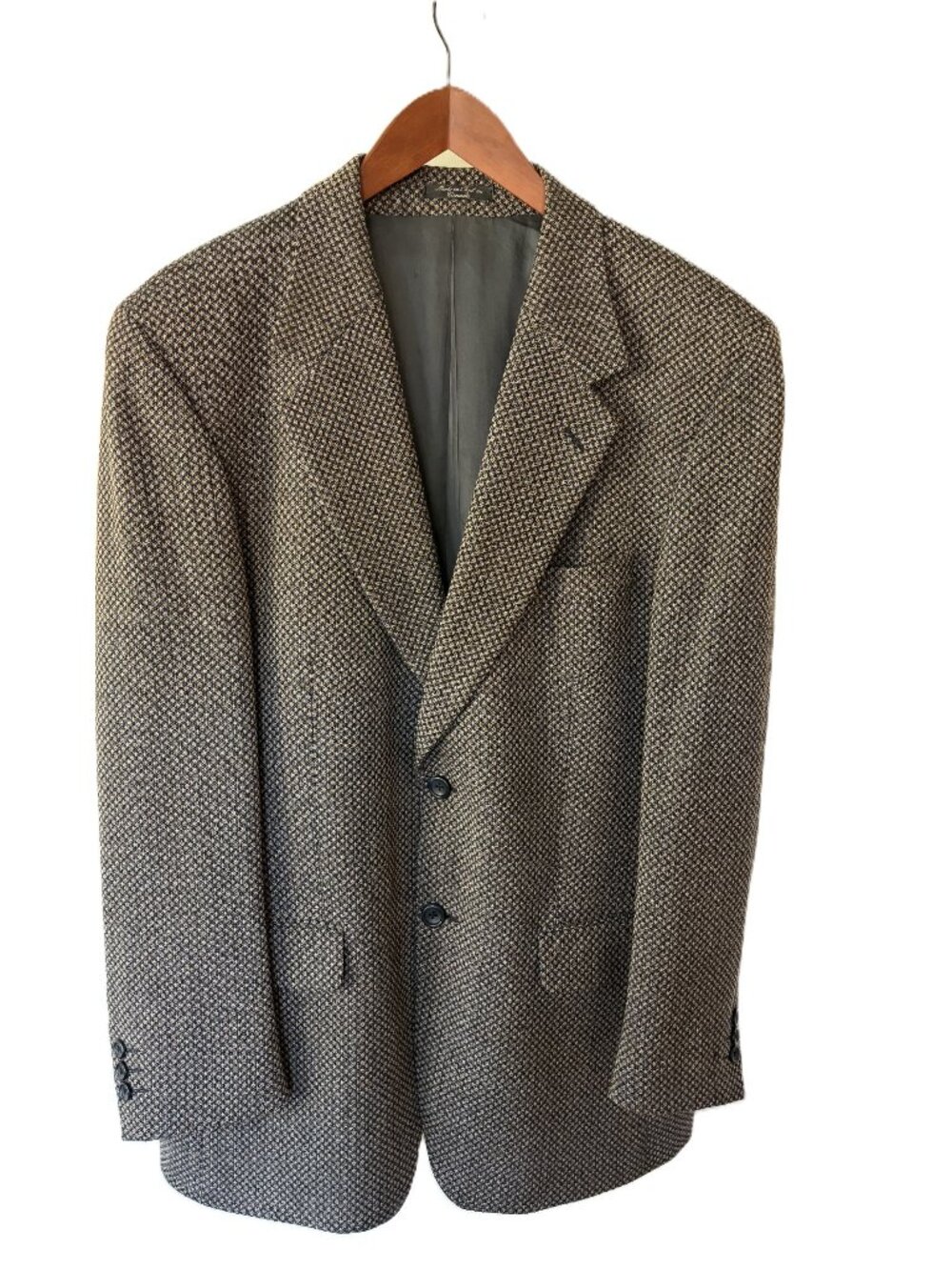 Arnold Brant Blazer, Brown/Gold Winter Weight Wool, Barely Worn, Size 42R